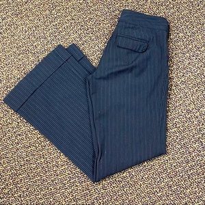 Old Navy charcoal stripe boot cut pants 1S